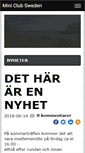 Mobile Screenshot of miniclubsweden.com